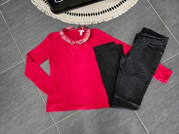 Jean +haut fille 12 ans