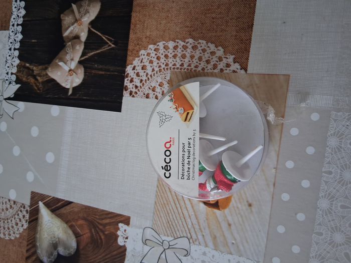 Décoration bûche Noel - photo numéro 2