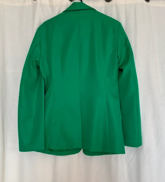 Joli blazer oversize vert taille S - photo numéro 3