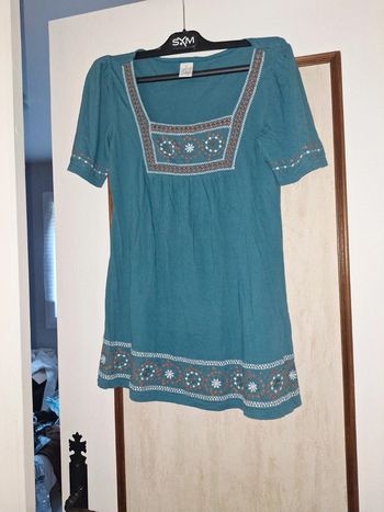 Haut manches courtes Camaïeu bleu