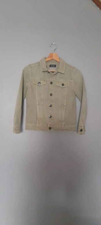 Veste en jean vert