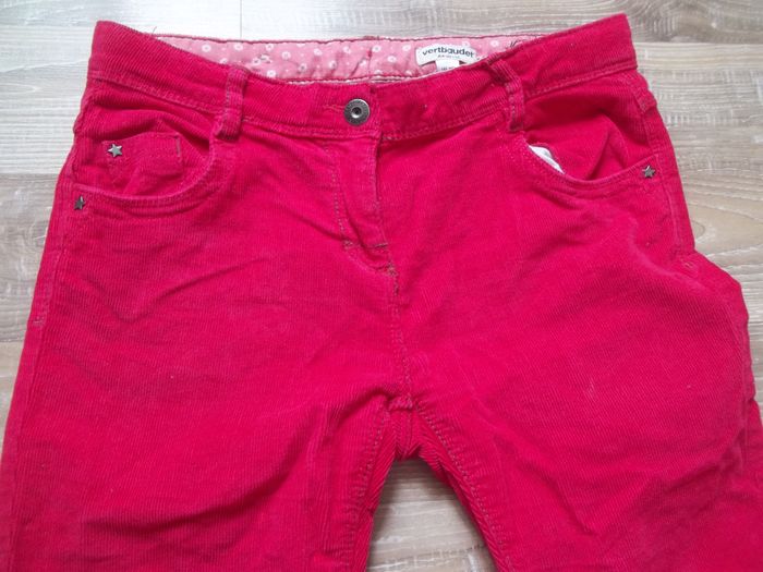 Bootcut velours rose Vertbaudet 12 ans - photo numéro 2