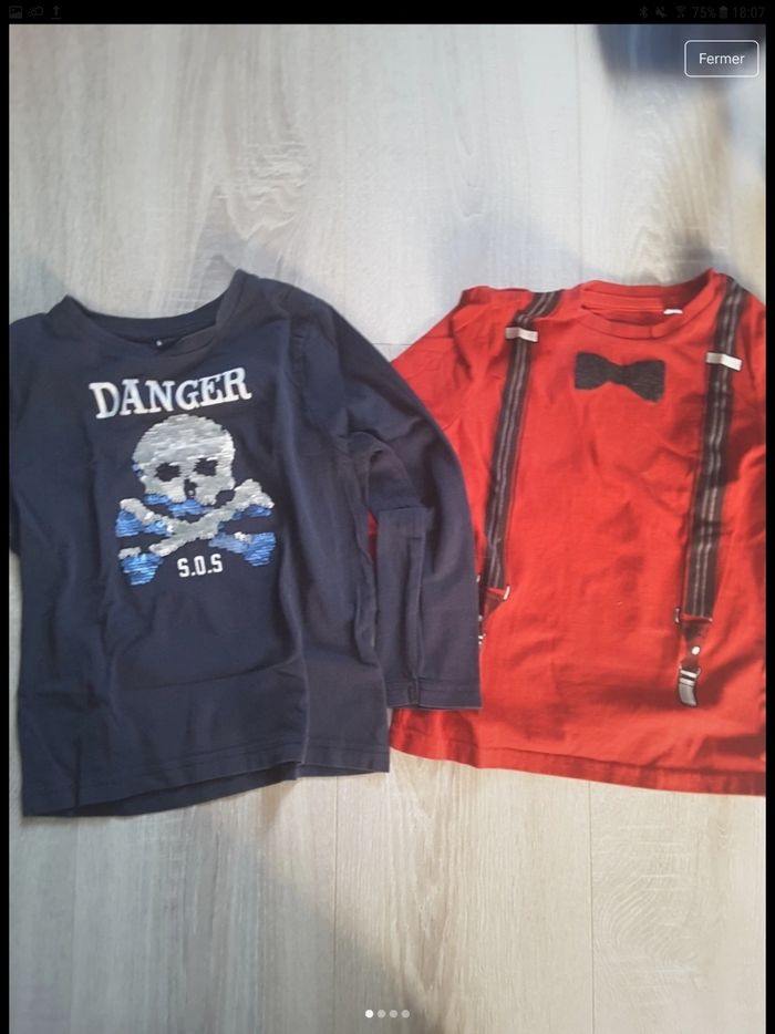 Tshirt manche longue garcon 5 ans