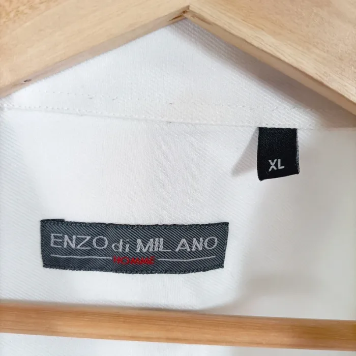 Chemise blanche Enzo di Milano homme coupe droite taille XL A840 - photo numéro 7