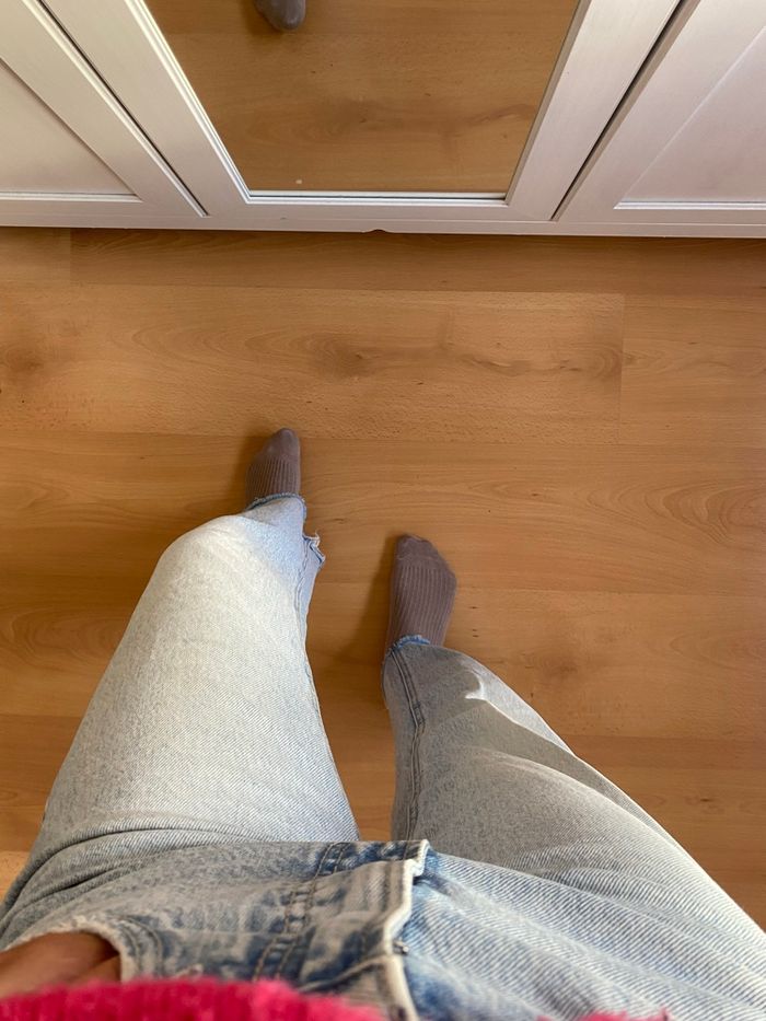 Pantalon jean bleu stradivarius - photo numéro 3