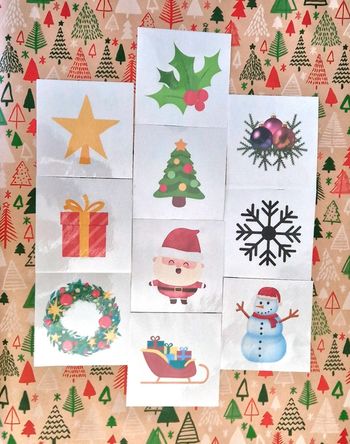 Cartes sensorielles thème Noël