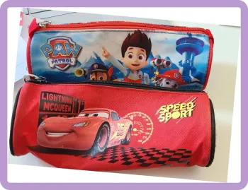 Lot de 2 trousses Cars et Pat Patrouille