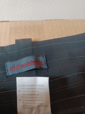 Pantalon  noir rayé