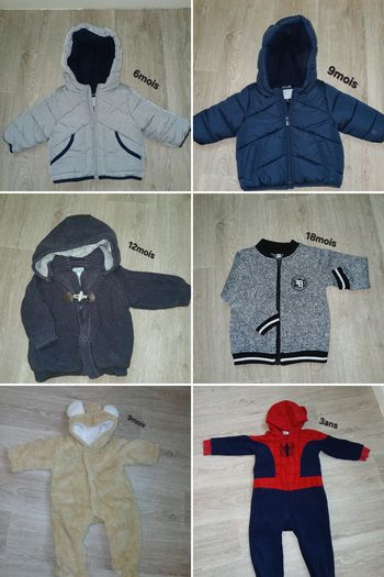 Lots vêtements bébé garçons