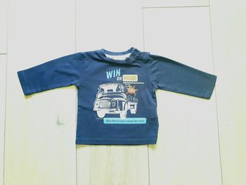 Maillot manche longue bleu. Garçon 3 mois. Marque In Extenso