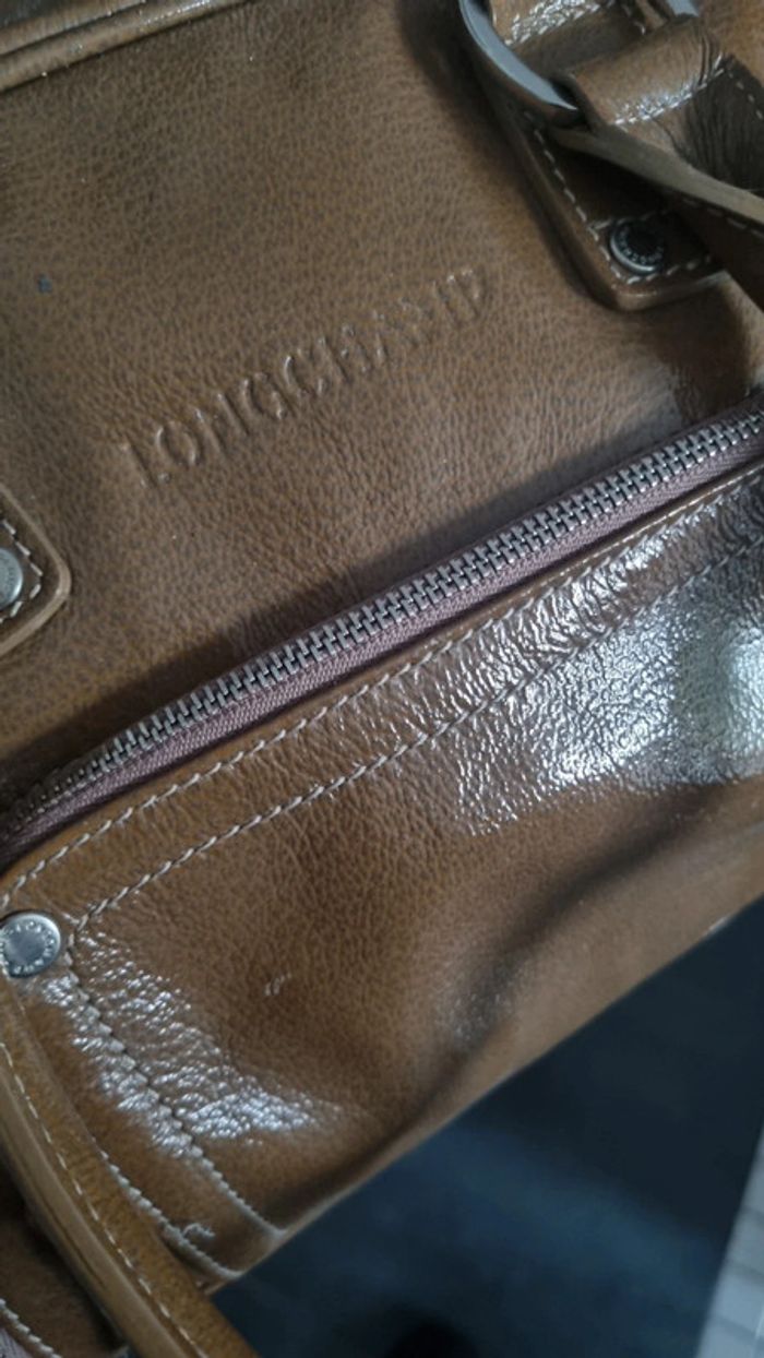 Sac longchamp porte main original authentique en tbe - photo numéro 4