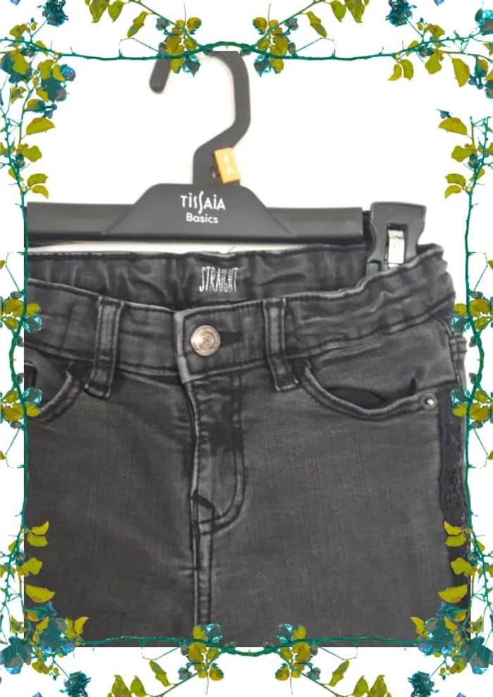 Jeans taille ajustable a strass 5 ans - photo numéro 3