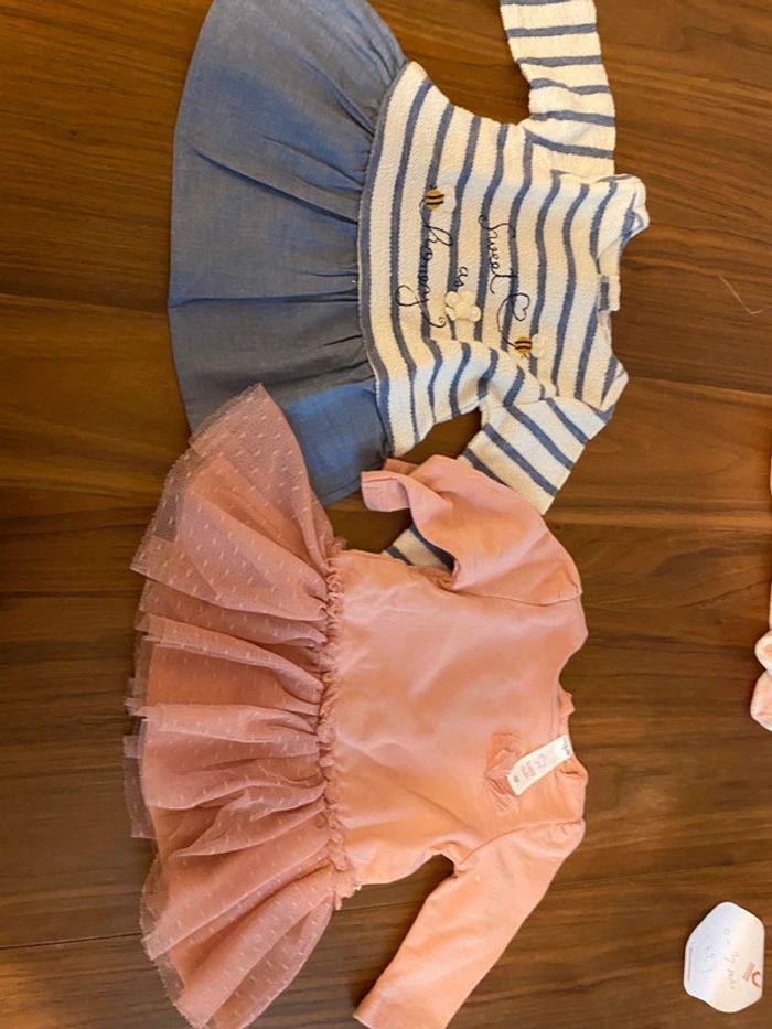 Lot robes été 0-3 mois 62 cm coton C&A