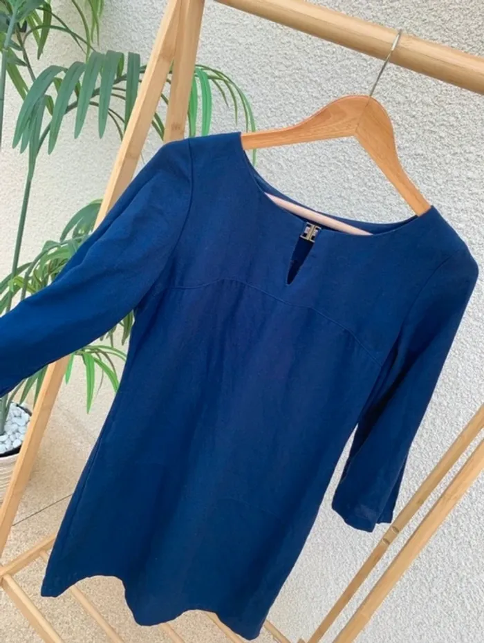 Robe bleue marine Camaïeu - photo numéro 3