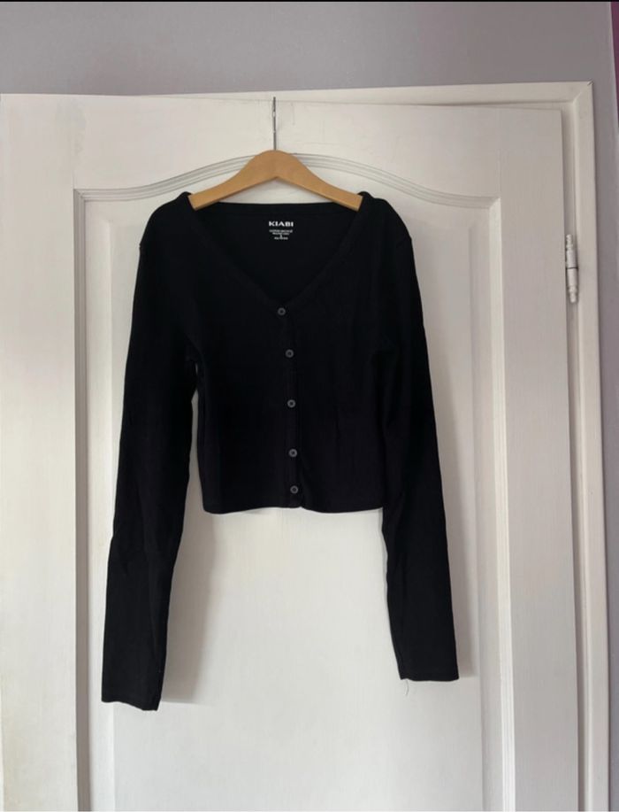 Top manches longues style cardigan - Kiabi - Taille S