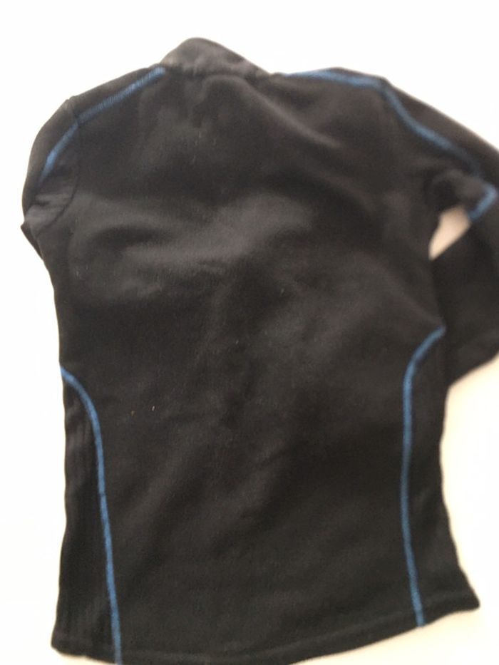 Sous-pull polaire enfant 6 ans noir Wed’ze