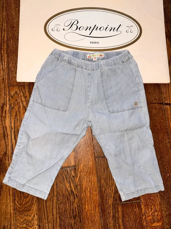 Pantalon denim léger bonpoint 12 mois