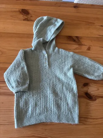 Tunique laine à capuche