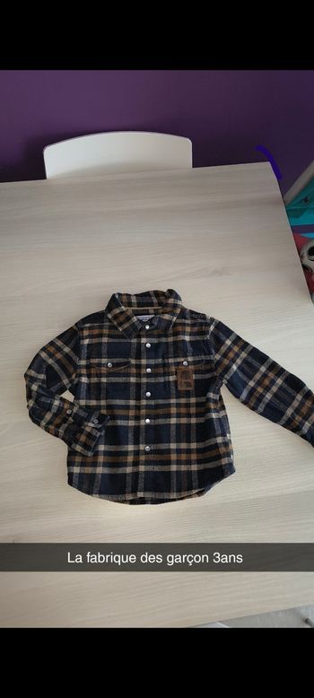 Chemise marron la fabrique des garçons taille 3 ans