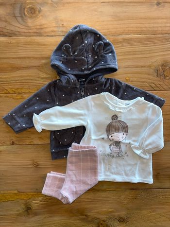Ensemble bébé fille 3 mois