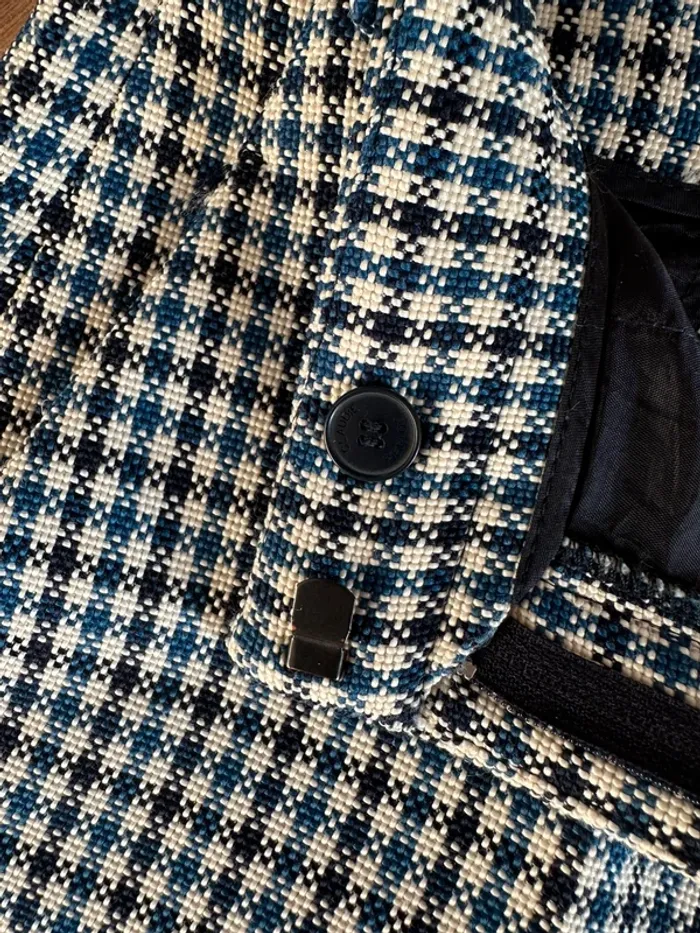 Short taille haute Claudie Pierlot bleu blanc et noir taille 38 - photo numéro 7