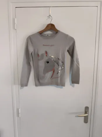 Pull fille licorne