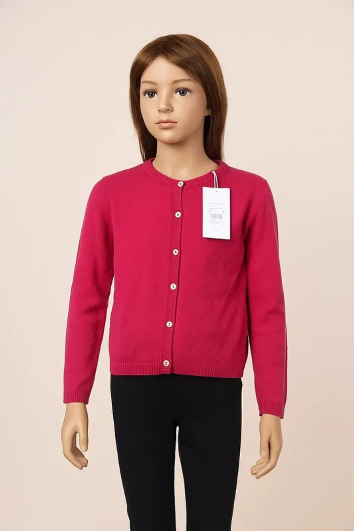 Cardigan fuschia neuf avec étiquette T.14 ans