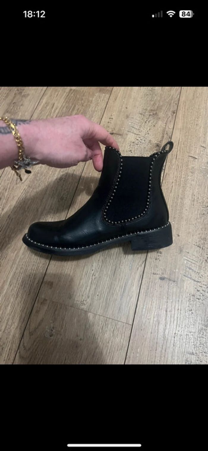 Bottines ERYNN noires à clous – Look rock parfait pour la rentrée – T36 - photo numéro 3