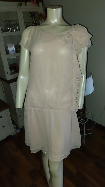 Robe élégante rose poudré neuve 34/36