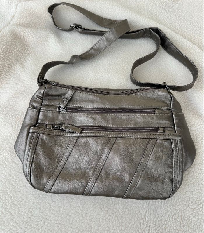 Sac à main couleur métallique - photo numéro 4