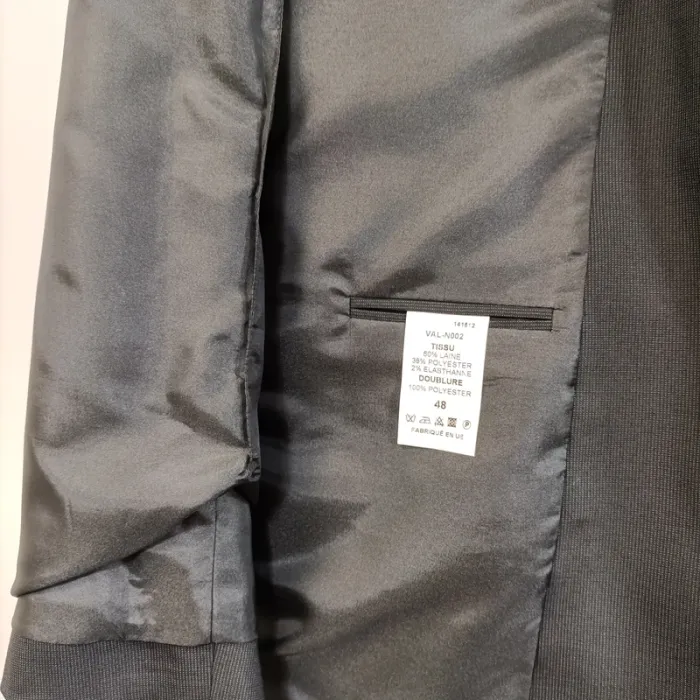 Veste de costume noire VAL-N0002 - Taille 48 A492 - photo numéro 14
