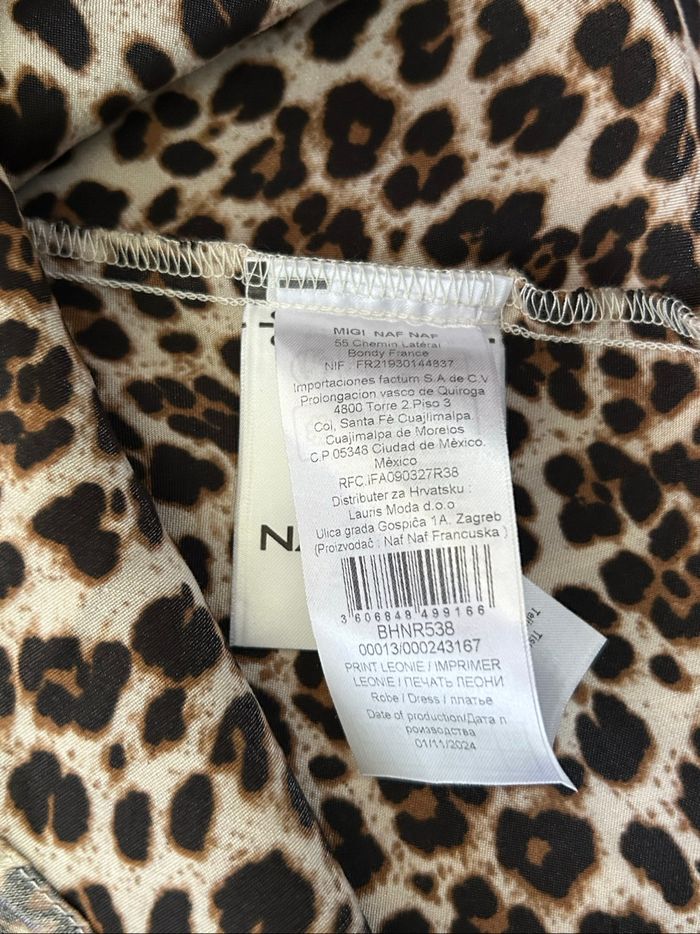 Robe léopard neuve à manches longues Naf Naf taille 42 (valeur 74€) - photo numéro 10