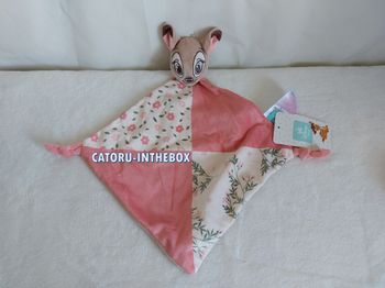Doudou mouchoir plat / Comforter bébé Disney baby Bambi