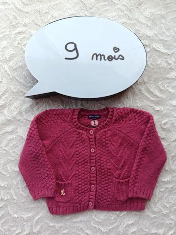 Gilet maille Fille 9 mois Sergent major