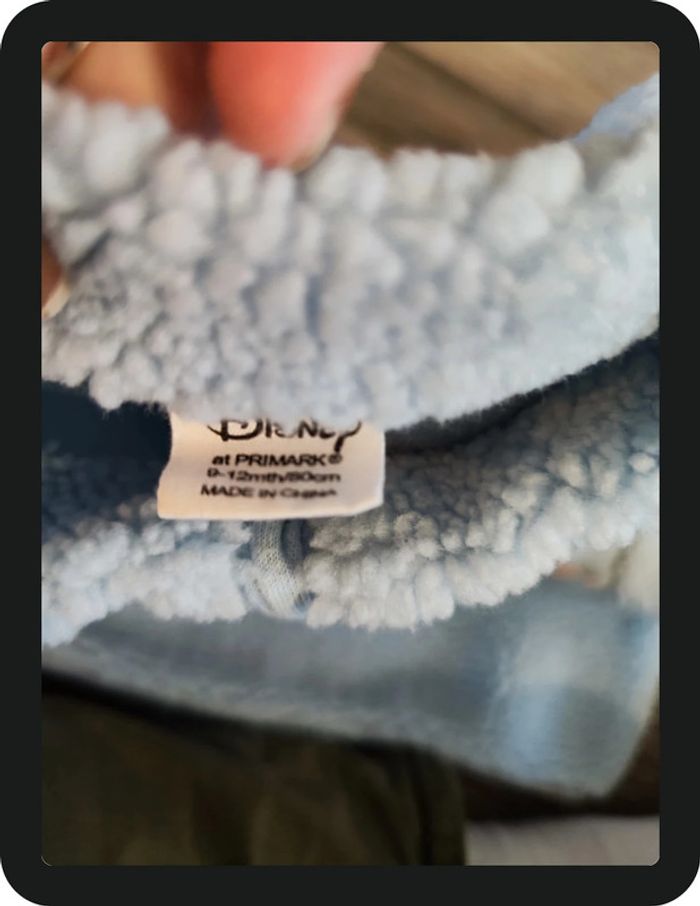 Pull polaire bleu clair Daisy Disney Taille 9-12 mois - photo numéro 3