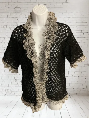 Blouse en maille noir