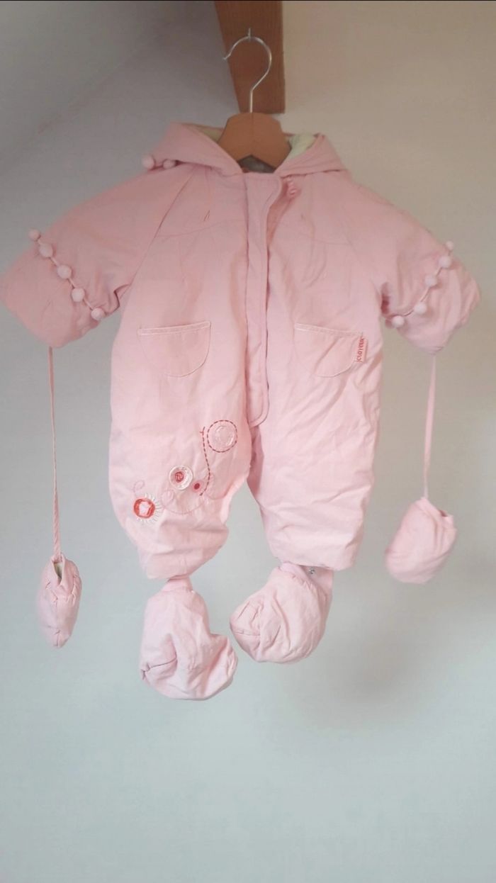 💖 Magnifique combinaison pilote rose en excellent état  bébé fille 3 mois clayeux