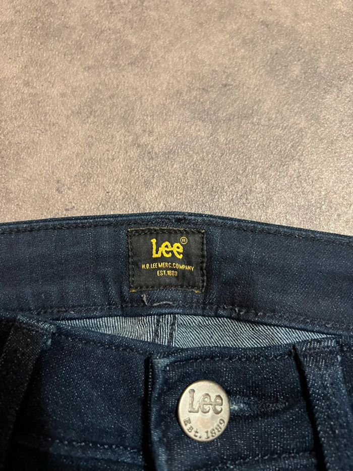Jean femme Lee taille haute w28 marine - photo numéro 7