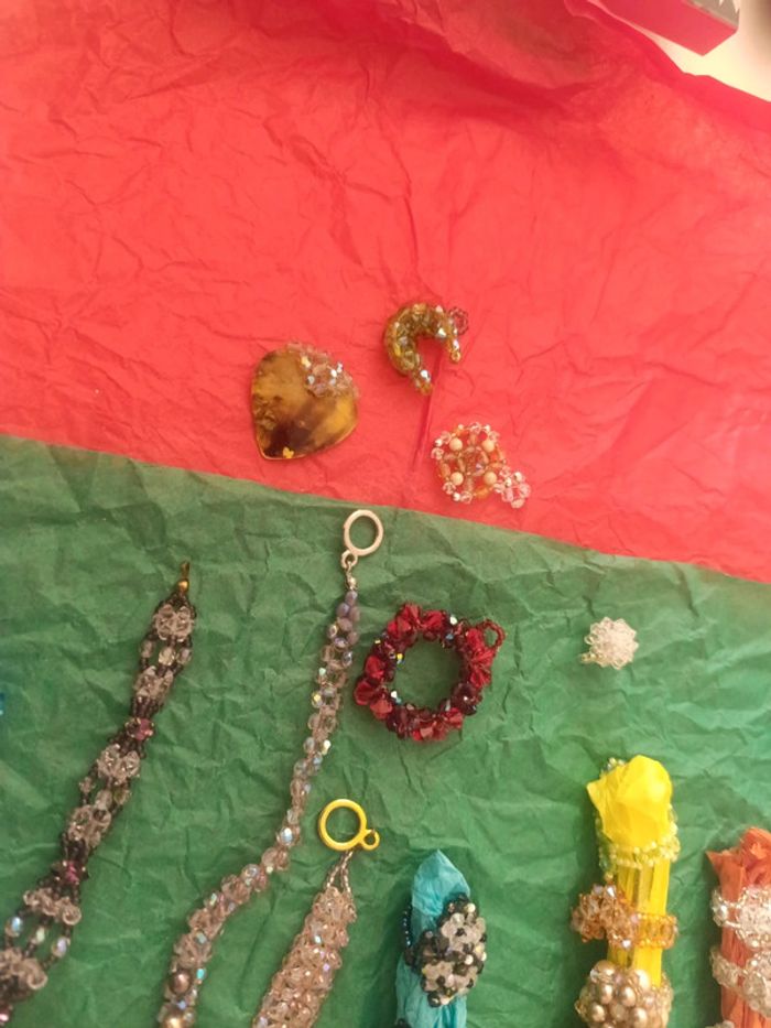 Bagues, pendentifs, collier perles de Swarovski - photo numéro 8