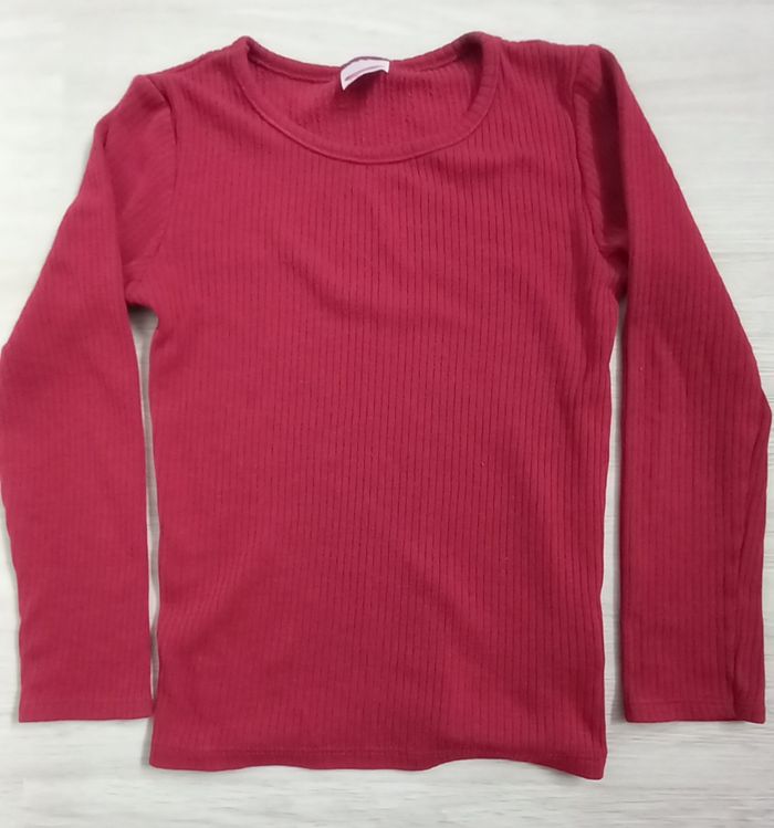 Tee-short Damart manches longues 8 ans bordeaux mixte