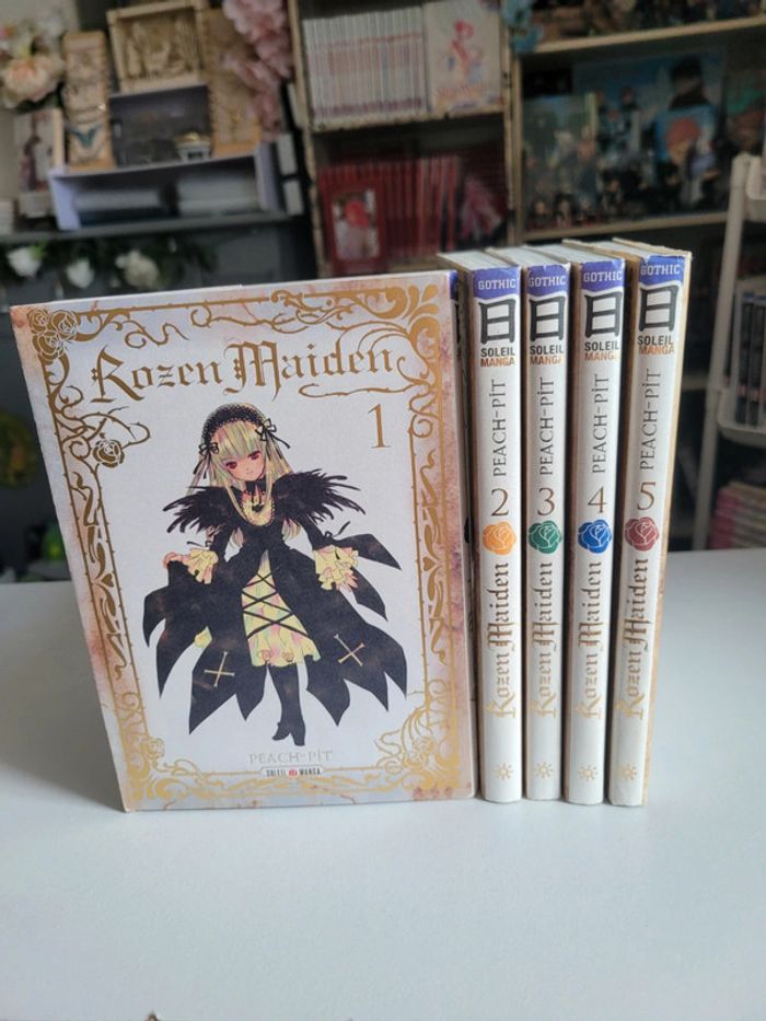 Lot 5 premiers tomes du manga rozen maiden saison 1