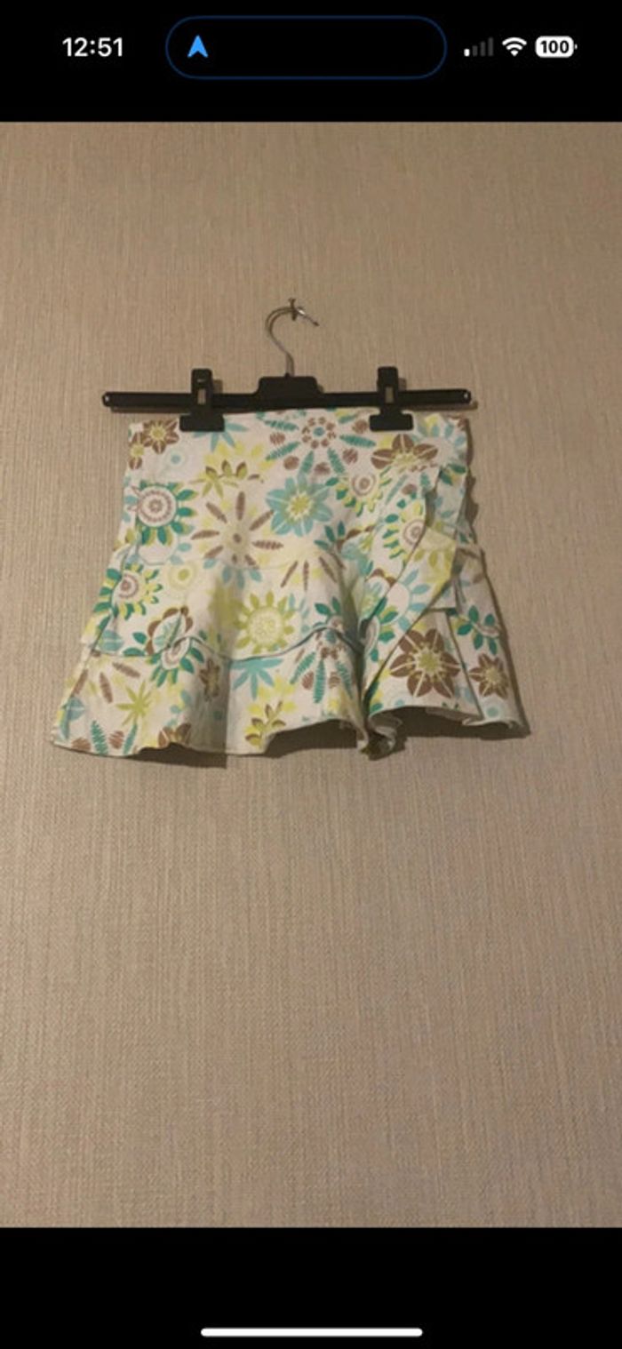 Jupe 14 ans blanche verte bleu marron