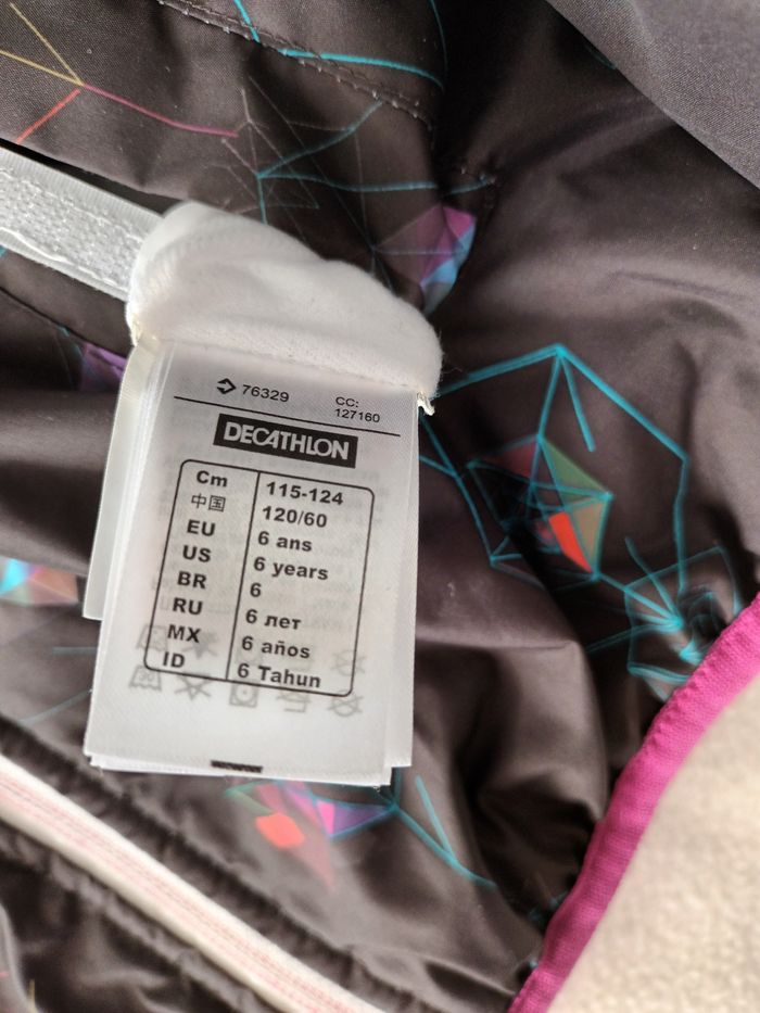 Veste de ski fille 6 ans - photo numéro 4