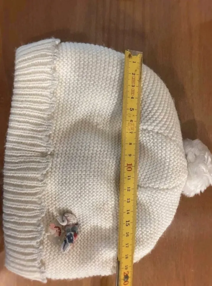 Bonnet écru bébé avec pompon – Sergent-Major - photo numéro 6