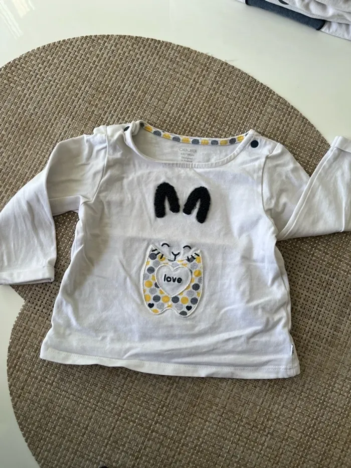 6 tee shirt manches longues taille 6 mois - photo numéro 8