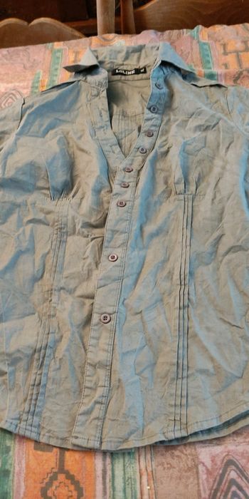 Blouse cintrée kaki