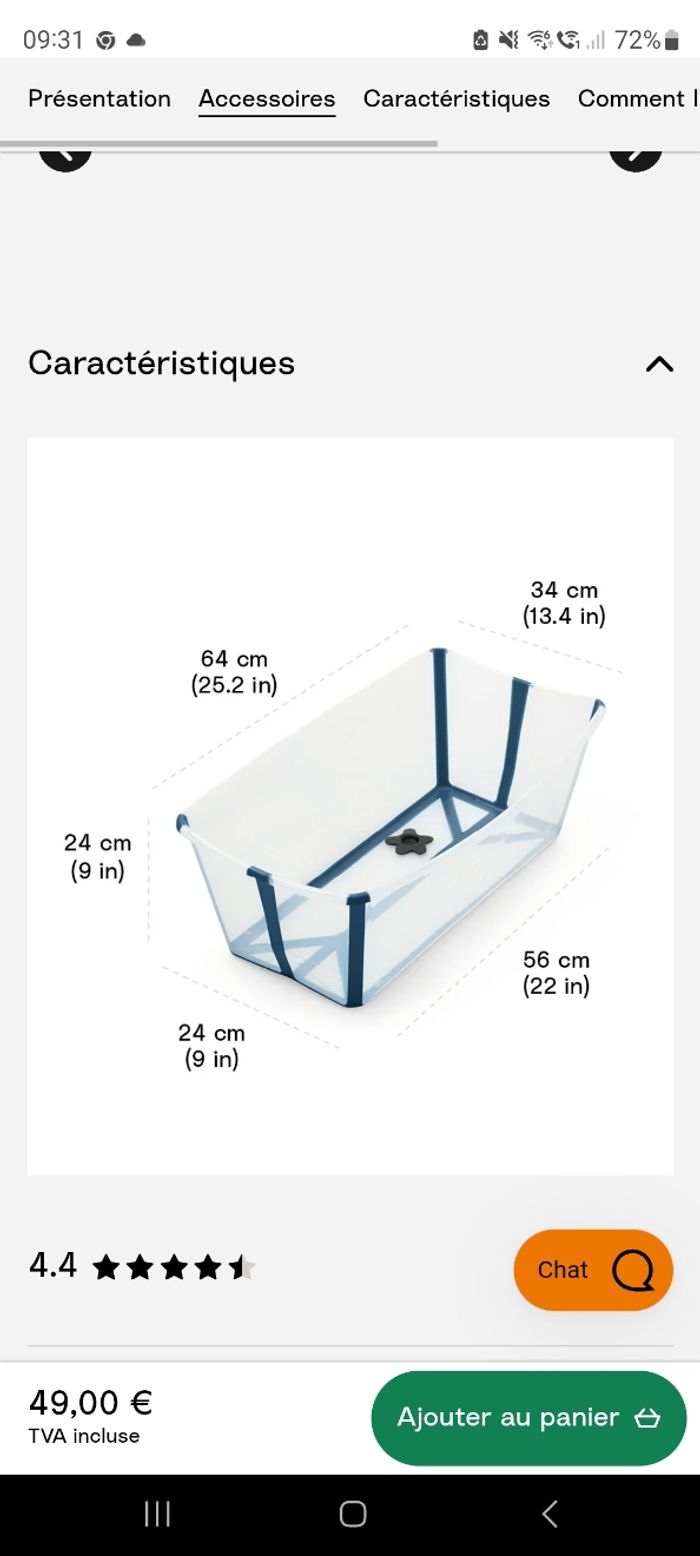 Baignoire Stokke® Flexi Bath® pour enfant - photo numéro 3