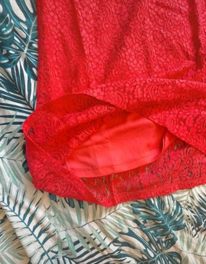 Robe d’été ou événement taille 4 dentelle corail Manoukian neuve - photo numéro 6