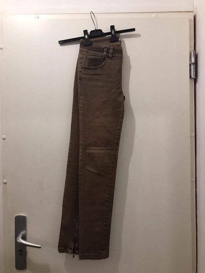 Pantalon cours etam regular marron taille XS - photo numéro 5