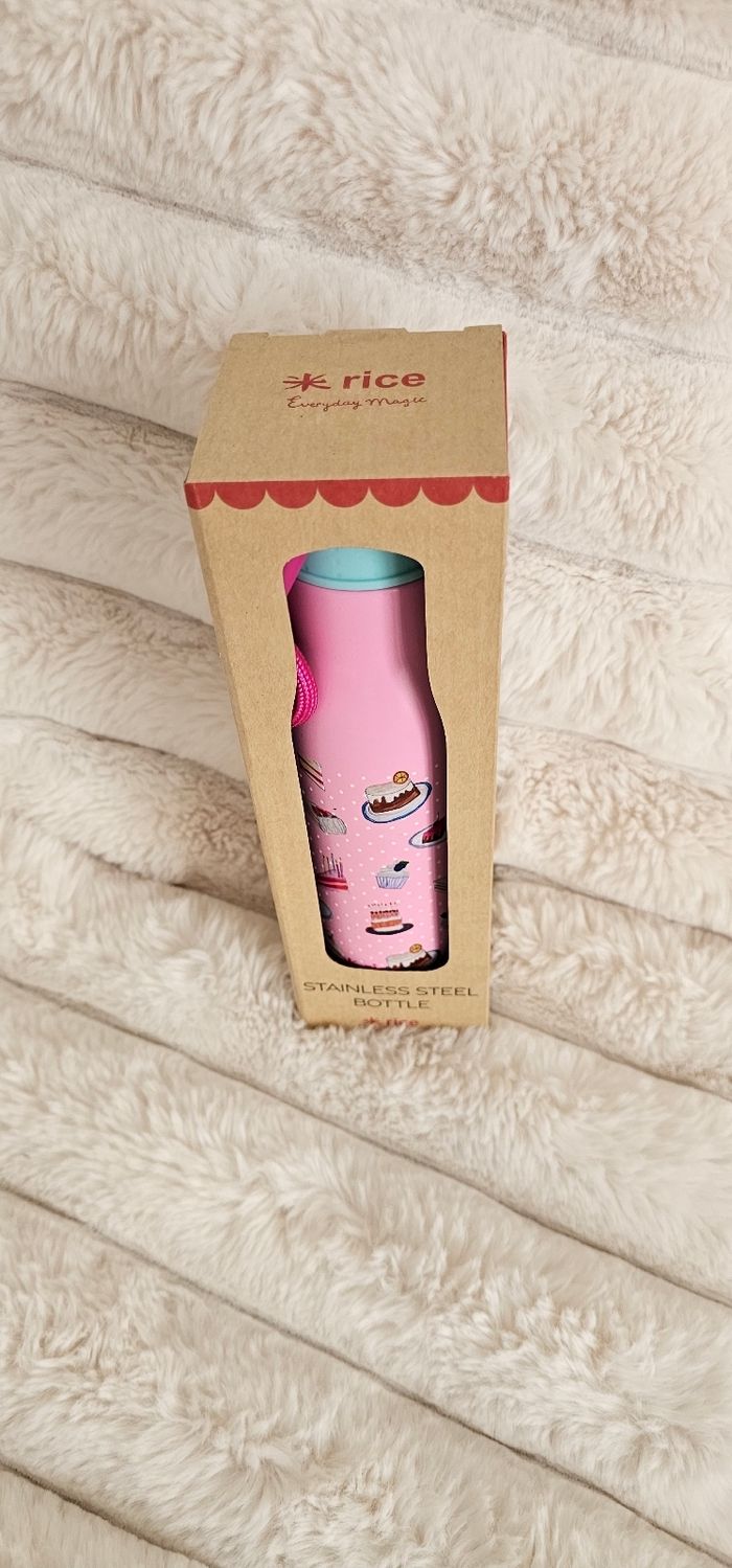Magnifique gourde isotherme 500ml  cup cake Rice Neuve - photo numéro 6